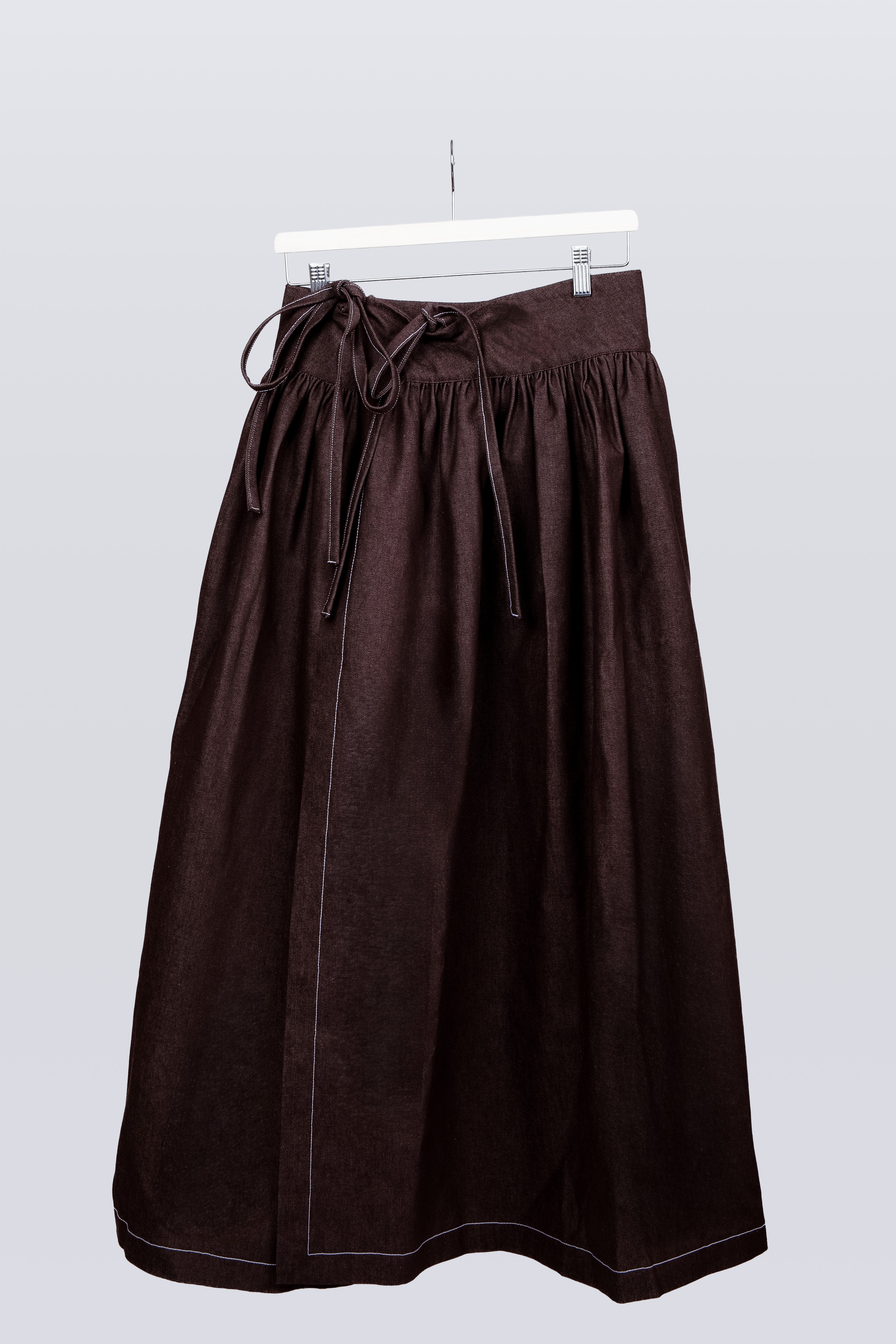 Jupe en jean Marron