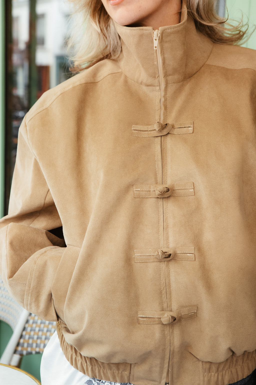 Veste suédine