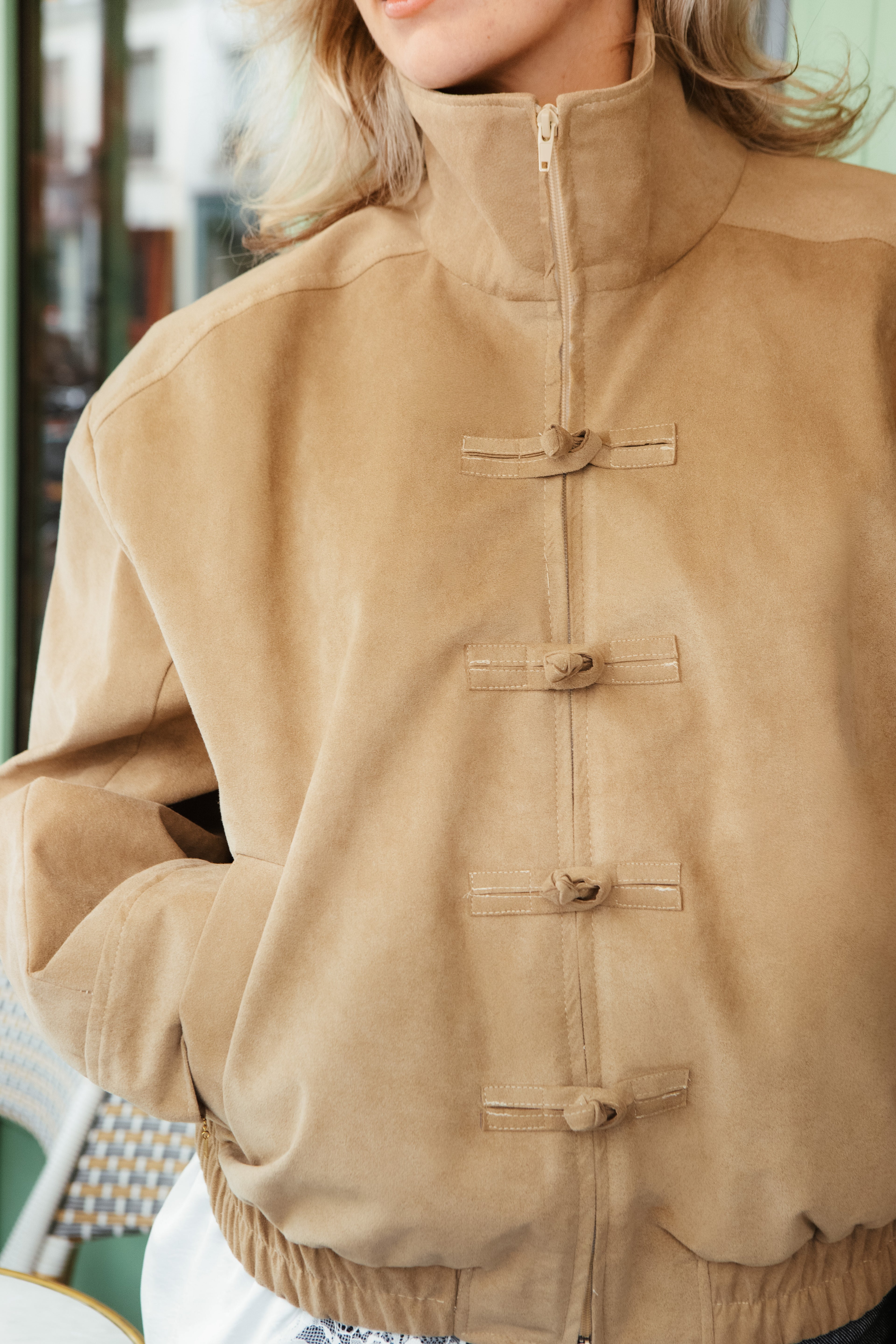 Veste suédine