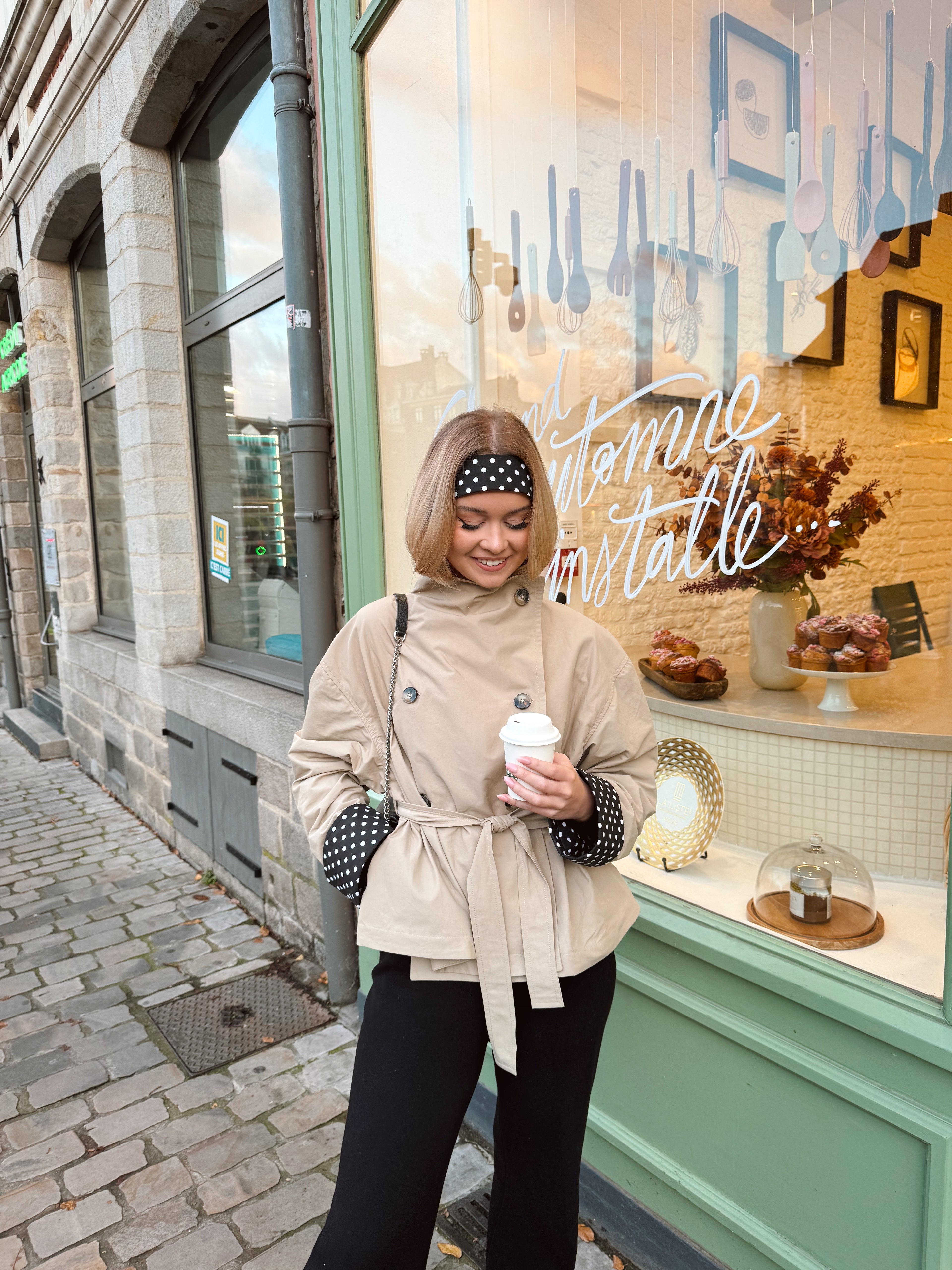 Trench à Pois imperméable