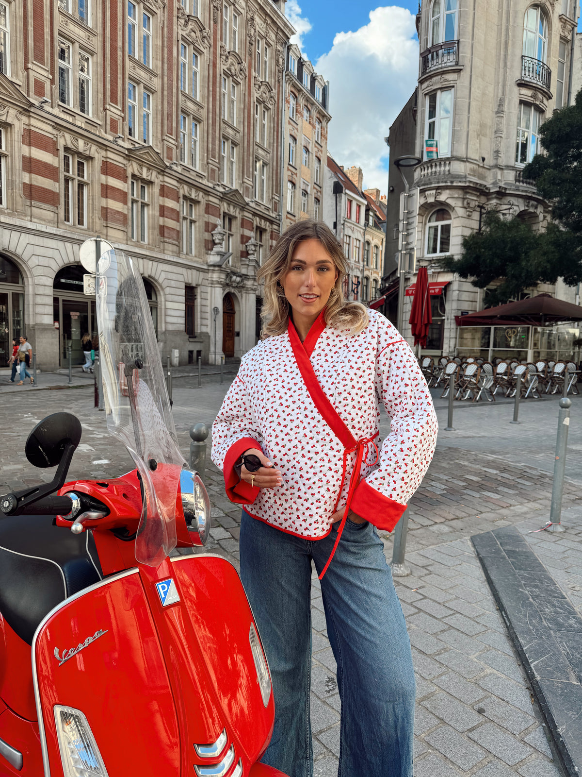 Veste cerise