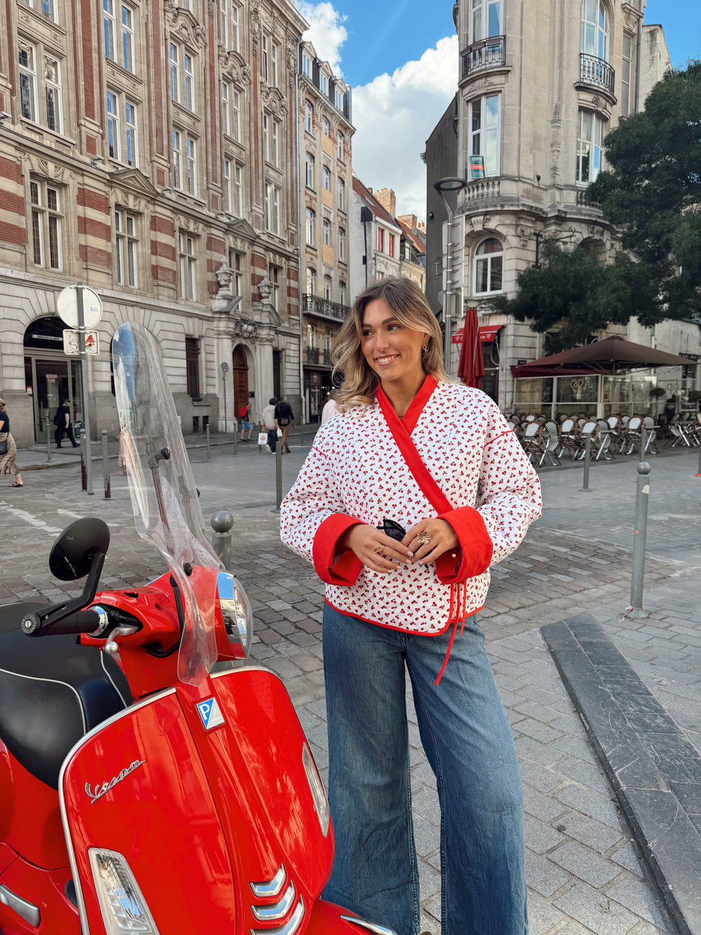 Veste cerise