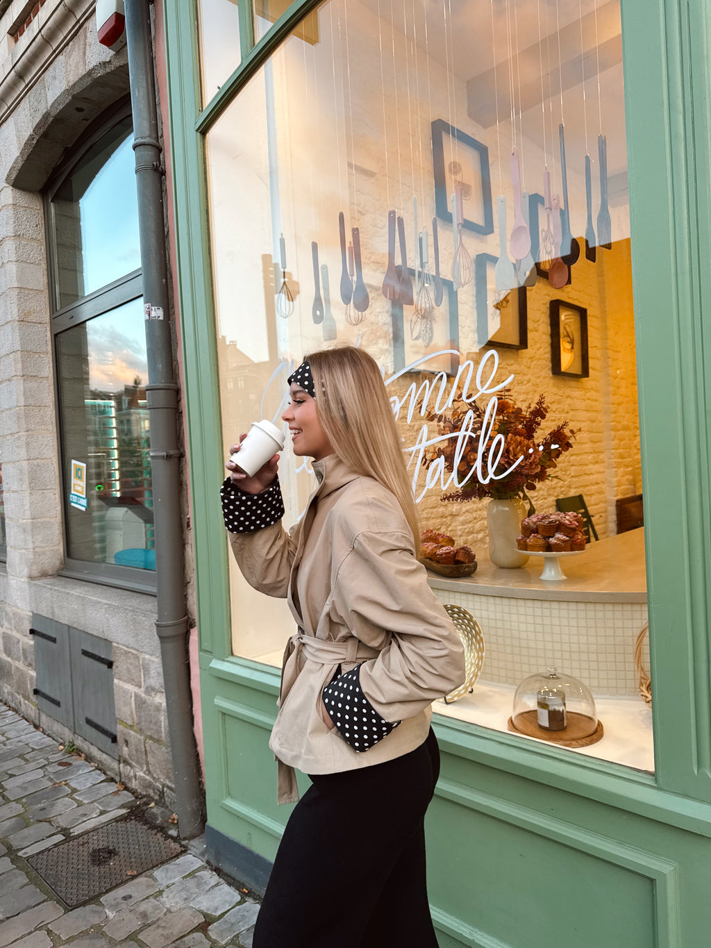 Trench à Pois imperméable