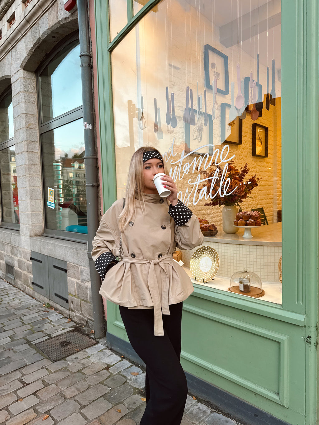 Trench à Pois imperméable